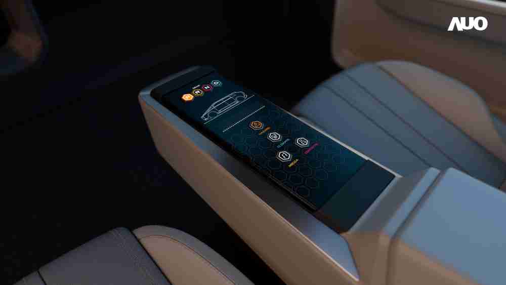 汇旺支付以人性化设计打造多变形态中控显示(Morphing Center Control)，，，，不使用时仅平面显示信息，，进行操作时，，显示器则会动态隆起，，，，转变成3D实体按钮，，并有触觉回馈，，展示人机互动新体验